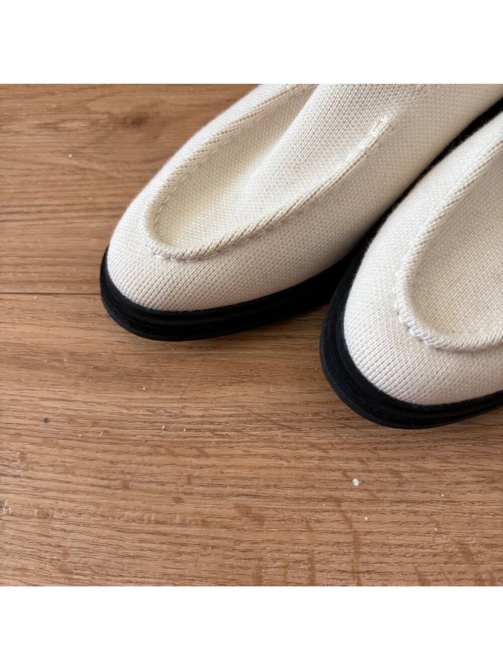 Rothy’s The Lug Loafer Merino Wool Knit Shoes Ivory Cream Women’s Size 7.5 - Picture 4 of 10